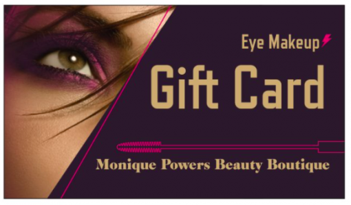 Gift Card for Eye Makeup Application