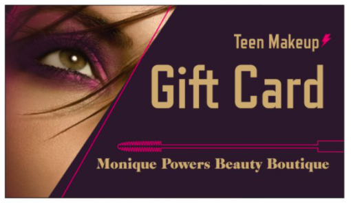 Gift Card for Teen Makeup Application