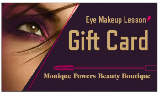 Gift Card for Eye Makeup Lesson