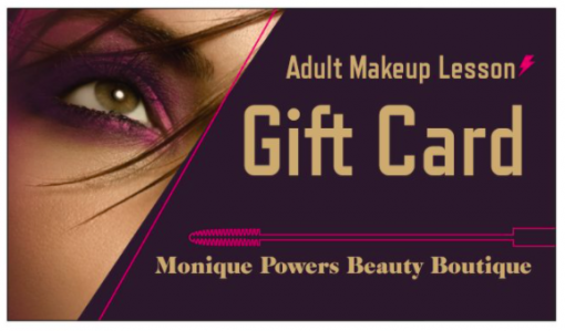 Gift Card for Adult Makeup Lesson