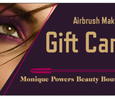 Gift Card for Airbrush Makeup Application