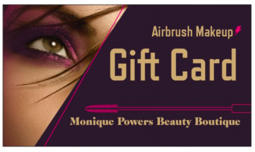 Gift Card for Airbrush Makeup Application