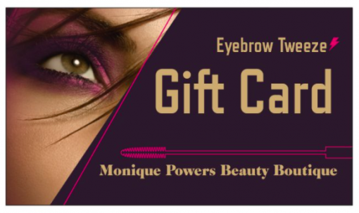 Gift Card for Eyebrow Tweeze Service