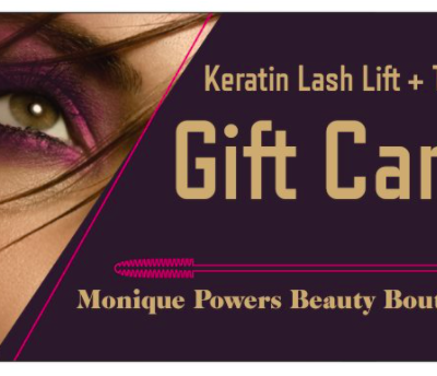 Gift Card for a Keratin Lash Lift Service